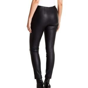 Rebecca Taylor Vegan Leather Skinny Ankle Pants Size 4